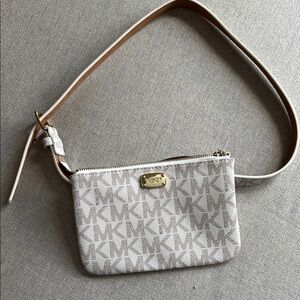 Michael Kors Beige Monogram Crossbody Bag